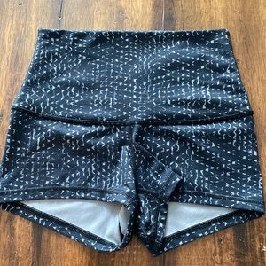 Lululemon High Waisted Spandex Shorts